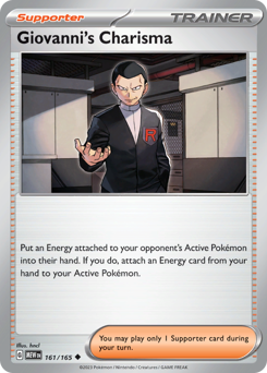 Giovanni's Charisma — 151 161