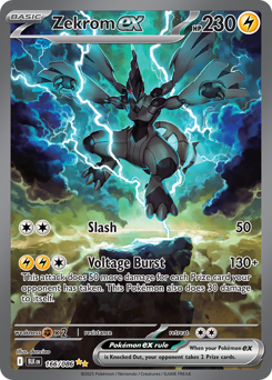 Zekrom ex — Black Bolt 166