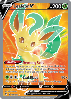 Leafeon V — Evolving Skies 166