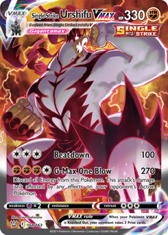 Single Strike Urshifu VMAX — Battle Styles 168