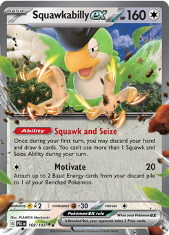 Squawkabilly ex — Paldea Evolved 169