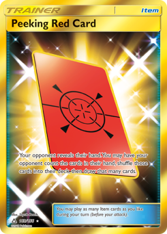 Peeking Red Card — Ultra Prism 169