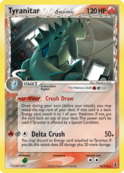 Tyranitar δ — Delta Species 016
