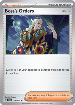 Boss's Orders (Ghetsis) — Paldea Evolved 172