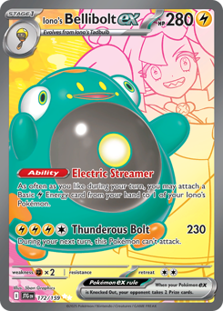 Iono's Bellibolt ex — Journey Together 172