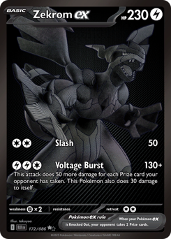 Zekrom ex — Black Bolt 172