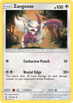 Zangoose — Cosmic Eclipse 173