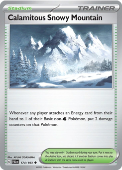 Calamitous Snowy Mountain — Paldea Evolved 174