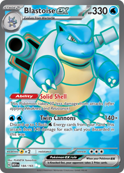 Blastoise ex — 151 184
