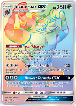 Incineroar-GX — Team Up 188