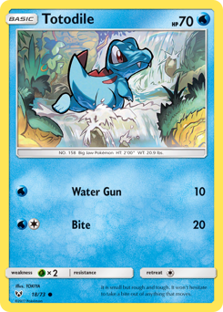 Totodile — Shining Legends 018