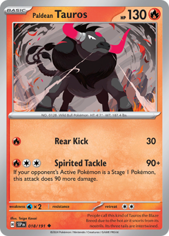 Paldean Tauros — Surging Sparks 018