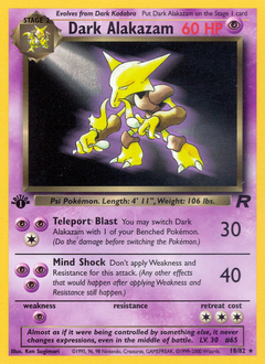 Dark Alakazam — Team Rocket 018