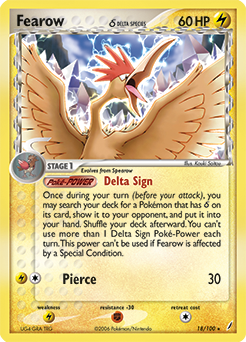 Fearow δ — Crystal Guardians 018