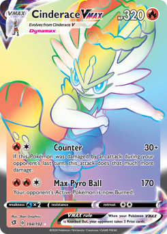 Cinderace VMAX — Rebel Clash 194