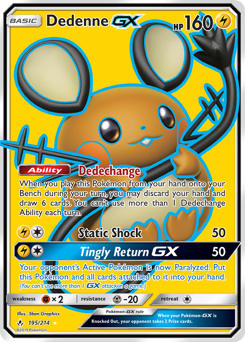 Dedenne-GX — Unbroken Bonds 195