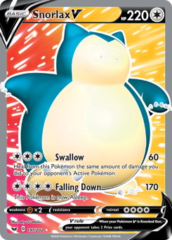 Snorlax V — Sword & Shield 197