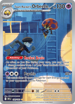 Team Rocket's Orbeetle — Destined Rivals 198