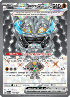 Cornerstone Mask Ogerpon ex — Twilight Masquerade 199