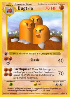 Dugtrio — Base 019