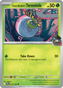 Team Rocket's Tarountula — Destined Rivals 019
