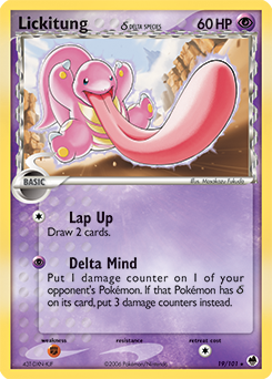 Lickitung δ — Dragon Frontiers 019