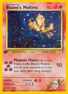 Blaine's Moltres — Gym Heroes 001