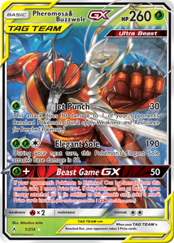 Pheromosa & Buzzwole-GX — Unbroken Bonds 001
