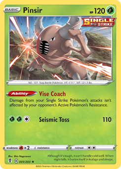 Pinsir — SWSH7 001