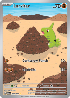 Larvitar — Obsidian Flames 203
