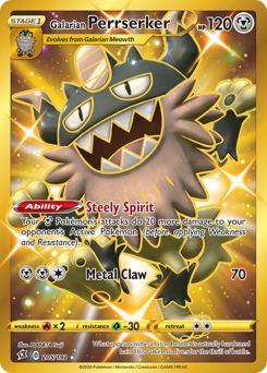 Galarian Perrserker — Rebel Clash 205