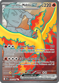Team Rocket's Moltres ex — Destined Rivals 208