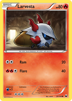 Larvesta — Dark Explorers 020