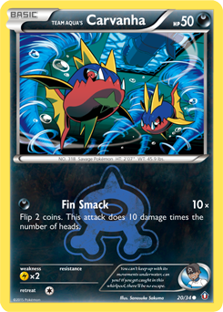 Team Aqua's Carvanha — Double Crisis 020