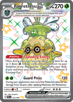 Forretress ex — Paldean Fates 212