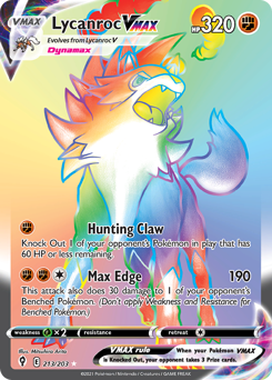 Lycanroc VMAX — Evolving Skies 213