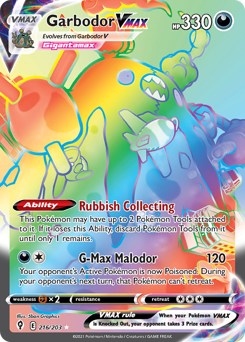 Garbodor VMAX — Evolving Skies 216