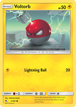 Voltorb — Hidden Fates 021