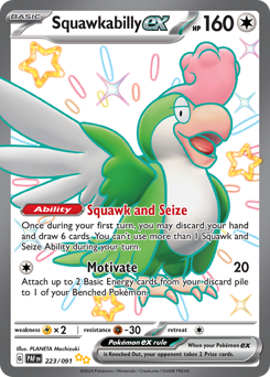 Squawkabilly ex — Paldean Fates 223