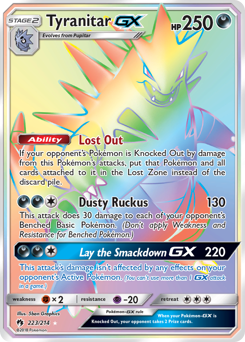 Tyranitar-GX — Lost Thunder 223