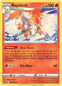 Rapidash — Silver Tempest 022