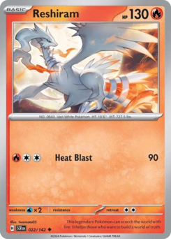 Reshiram — Stellar Crown 022