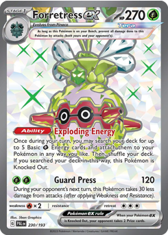Forretress ex — Paldea Evolved 230
