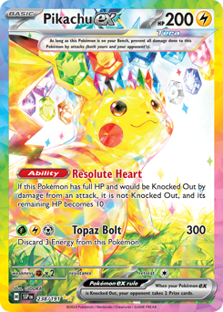 Pikachu ex — Surging Sparks 238