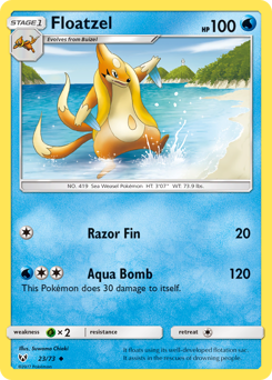 Floatzel — Shining Legends 023