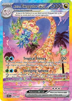 Alolan Exeggutor ex — Surging Sparks 242
