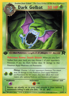 Dark Golbat — Team Rocket 024