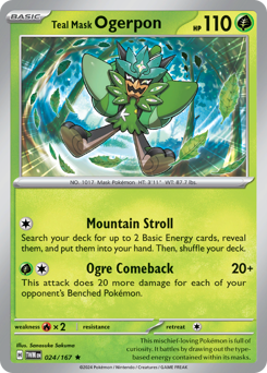 Teal Mask Ogerpon — Twilight Masquerade 024
