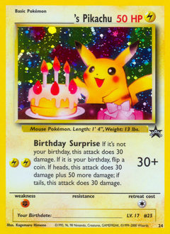 _____'s Pikachu — Wizards Black Star Promos 024