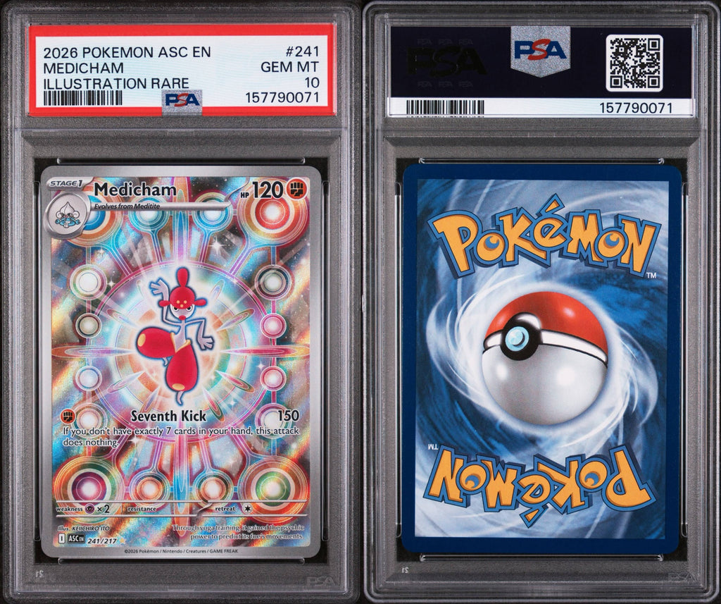 PSA 10 - 2026 POKEMON ASC EN-ASCENDED HEROES #241 MEDICHAM ILLUSTRATION RARE